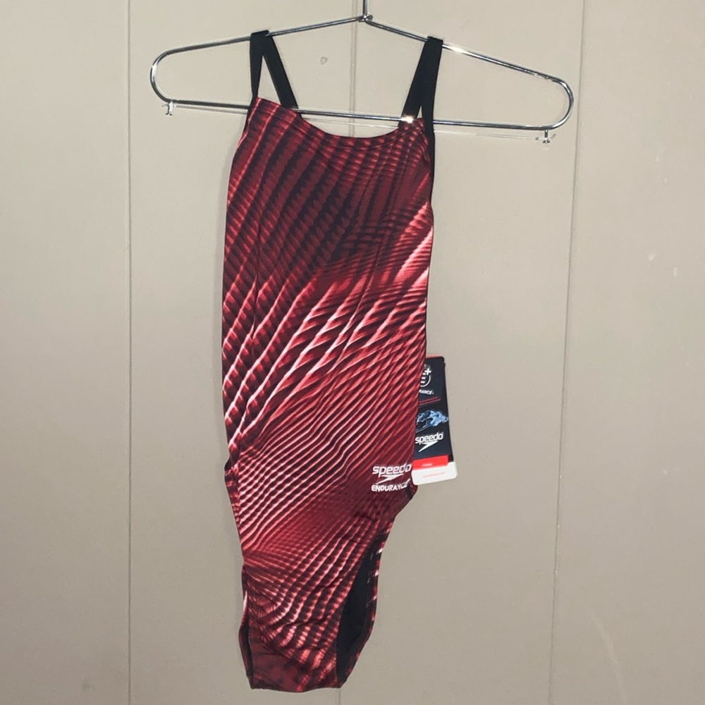 SPEEDO Swimsuit Women’s Size XS 26 SPEEDO ENDURANCE+ WARPED WEAVE FLYBACK